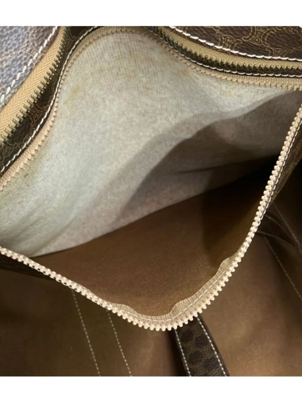 ★SOLD★ Celine Tote Macadam Brown - Picture 9 of 10